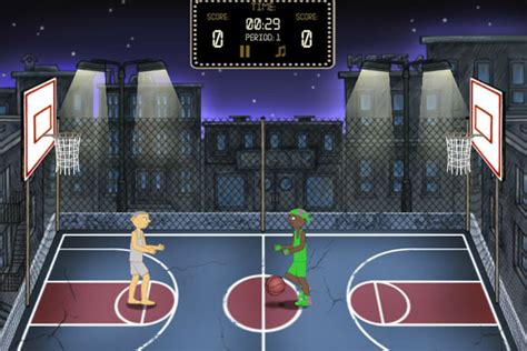 BasketBros Unblocked is a fun basketball game. Choose your favorite character and battle your opponent in epic matches to score the highest possible number of points. Play against your friend or play single-player mode and learn professional playing skills and tricks to become one of the best players. Use upgrades to raise the level of play .... 