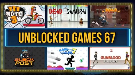 Unblocked Games 67 is your official go-to platform for fun and entertainment. It has a collection of unblocked games that you can play at school, work, or at home without any restrictions or downloads.. 