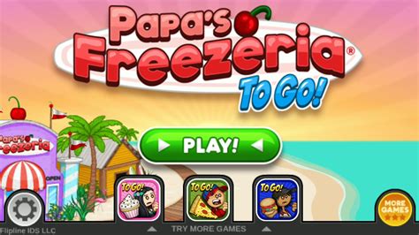 Papa's Freezeria can be described as an ice cream management and business game. Summer employment at an ice cream dessert company is available. You manage Papa Louie's dessert shop while he is away. You can make confections as your clients request, with no modifications: add syrups and mix them to ice cream; blend ingredients; then add toppings.. 