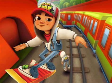 Subway Runner is an awesome endless running game where you play as a young skateboarder and surf through subways as you escape the pursuit of an inspector after being spotted. Avoid bumping into obstacles such as moving trains, buses, barriers and other objects whilst aiming to go as far as possible. Collect coins to unlock gear, power-ups, other characters and boards. . 