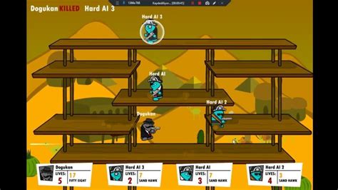  Gun Mayhem 2 is a popular online flash game that falls under the category of multiplayer shooting games. Developed by Kevin Gu, the game features a variety of maps, characters, and weapons. The goal of the game is to eliminate your enemies by shooting them. The game features a variety of weapons, power-ups, and items that can be used to gain an ... . 