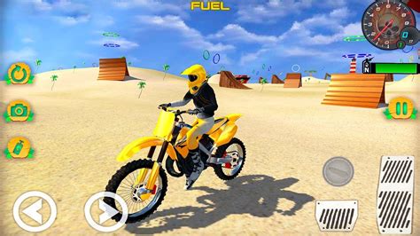 Jump on your dirt bike and perform stunt
