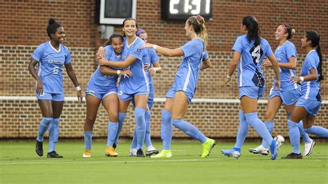 Unc women's soccer. Nov 26, 2022 · The North Carolina women's soccer team (19-4-1, 8-2 ACC) defeated top-seeded Notre Dame (17-3-3, 7-2-1 ACC) in the quarterfinals of the NCAA Championship on Saturday night. 