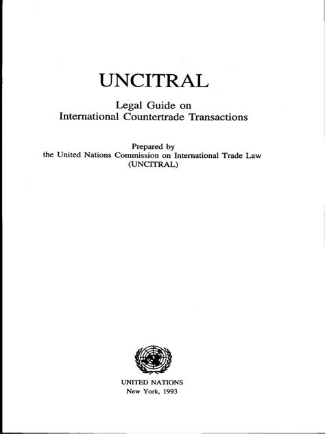Uncitral legal guide on international countertrade transactions. - La guida ai fumetti dc per inchiostrare i fumetti.