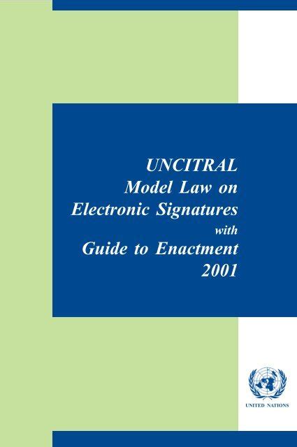 Uncitral model law on electronic signatures with guide to enactment f s. - Sea doo gti se service manuals.