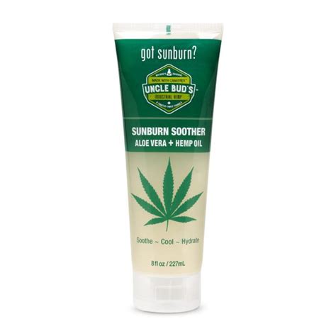 Uncle Buds Sunburn Soother, Aloe Vera + Hemp Oil - Instacart