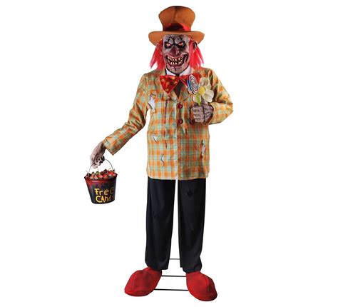The Uncle Charlie Doll is a sound prop sold by Spirit Halloween for the 2021 Halloween season, as part of the ongoing Haunted Doll Line. It resembles an old, red-haired clown wearing an orange hat with a red sash, a red bow tie with yellow polka dots, a yellow plaid shirt with a white flower in the lapel, black pants, and red clown shoes. When activated, it speaks one of multiple phrases. This .... 