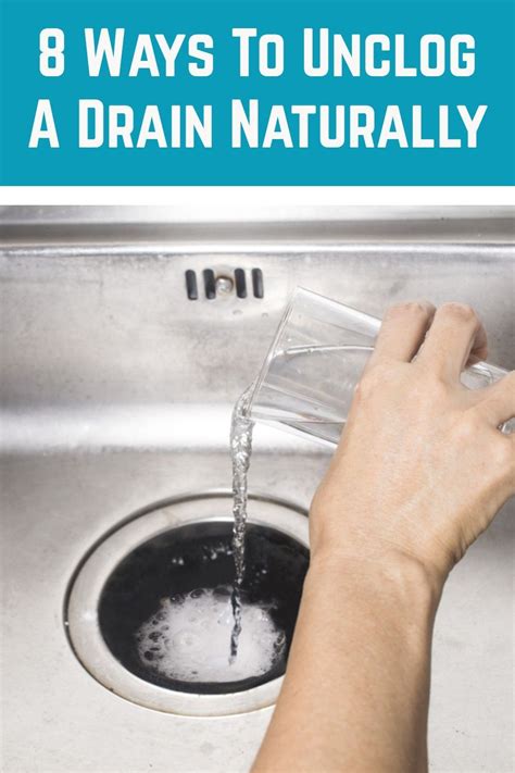 Unclog drains naturally. 1. Never put food scraps or waste down the drain. The best prevention for a blocked kitchen drain is to dispose of food waste safely. Dispose of oil and grease in containers which can be thrown in … 