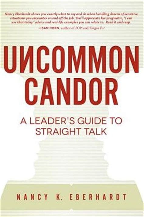 Uncommon candor a leaders guide to straight talk. - Riding lawn mower repair manual craftsman model no 247 288851.
