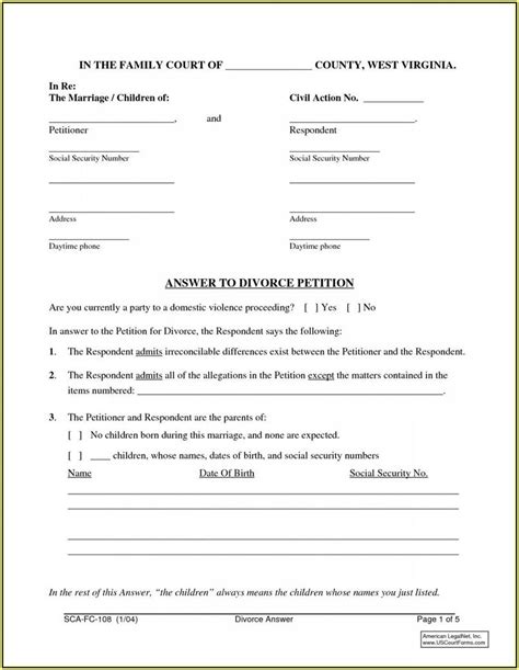 Uncontested Divorce Forms Colorado Form Resume Examples 05KAaJDKwP