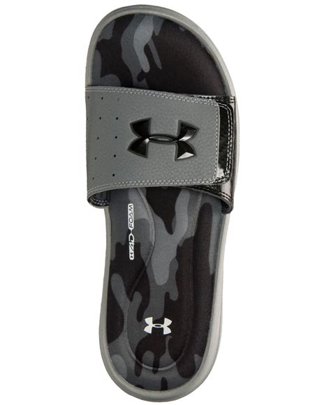 Under Armour Black Sandals & Beach Shoes for Men