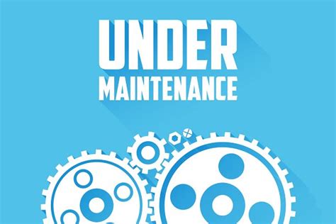 Under Maintenance Page Message Web Elements on Creative Market