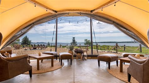 Under canvas. Set the scene Under Canvas is a 30-minute-to-one-hour drive from the park’s entrance, depending on the day—a safe distance from the traffic and crowds that have come to characterize Acadia in ... 