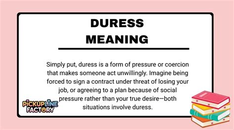 Under duress meaning.  1.  Learn how to use duress in different contexts...