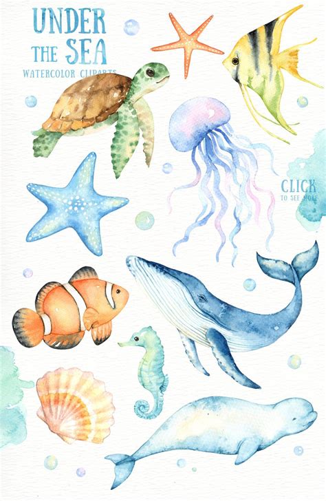 Under the Sea Watercolor - Etsy