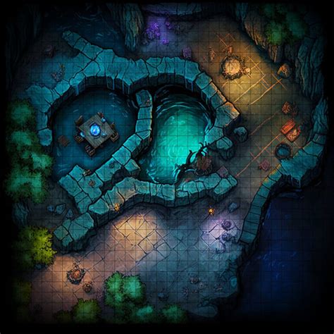 Underdark Cavern Battle Map Dnd Battle Map D D Battlemap Dungeons