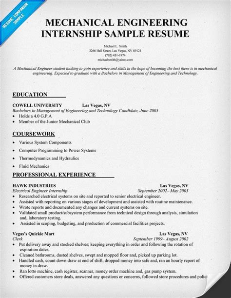 Undergraduate Internship - Mechanical Engineer (Bachelors) Job …