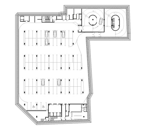 Underground parking dwg.  general plan.  Underground parking.  Download CAD Design Drawi...