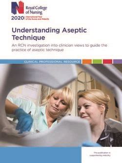 Understanding Aseptic Technique - An RCN investigation into