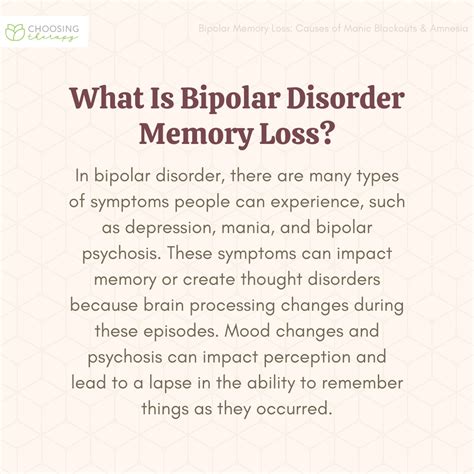 Understanding Bipolar Disorder Memory Loss - Verywell Mind