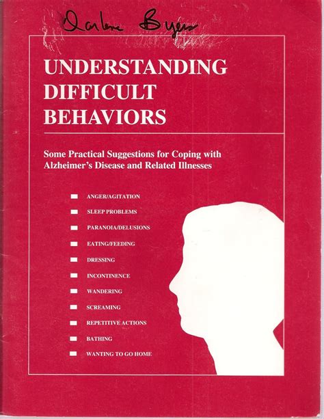 Understanding Difficult Behaviors:Some practical …