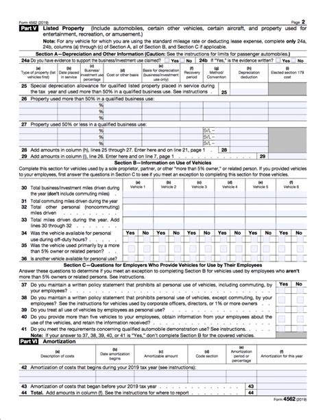 Understanding Form 4562 How To Account For Depreciation And