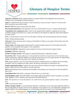 Understanding Hospice - Common Terms and Definitions Relias