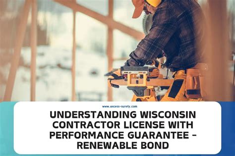 Understanding Wisconsin Contractor License with Performance Guarantee