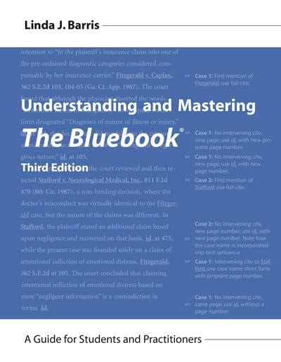 Understanding and mastering the bluebook a guide for students and practitioners third edition. - Related www cramster com textbook solutions online.