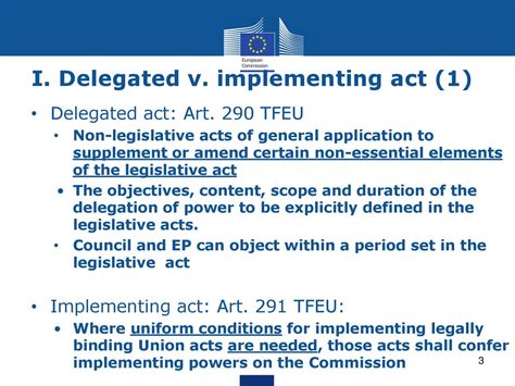 Understanding delegated and implementing acts - European …