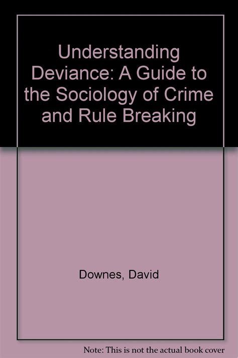 Understanding deviance a guide to the sociology of crime and rule breaking. - Nissan axxess prairie manual de servicio completo de reparación 1988 1998.
