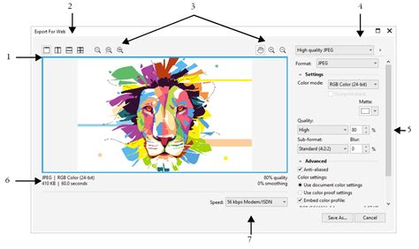 Understanding export settings - Corel