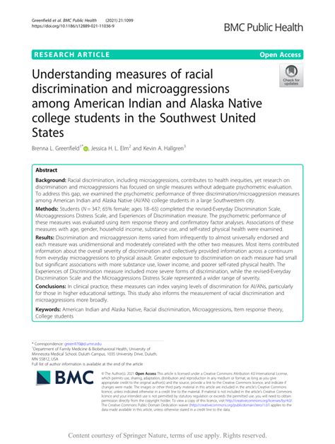 Understanding measures of racial discrimination and microaggressions