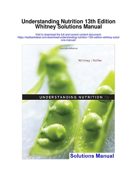 Understanding nutrition 13th edition whitney lab manual. - Podstawy chemii i technologii barwników organicznych.