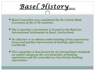Understanding the Basel Committee's Role and Objectives
