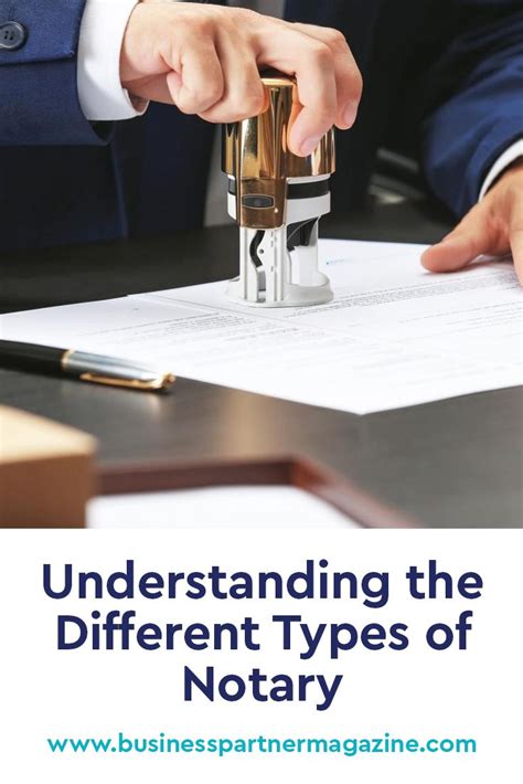 Understanding the Different Types of Notary