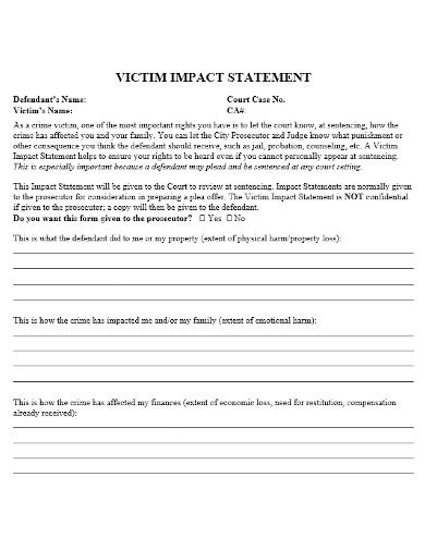 Understanding the Role of Victim Impact Statements