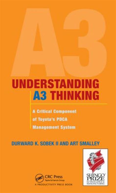 Read Understanding A3 Thinking A Critical Component Of Toyotas Pdca Management System By Durward K Sobek Ii