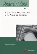 Read Online Understanding Negotiable Instruments And Payment Systems By William H Lawrence