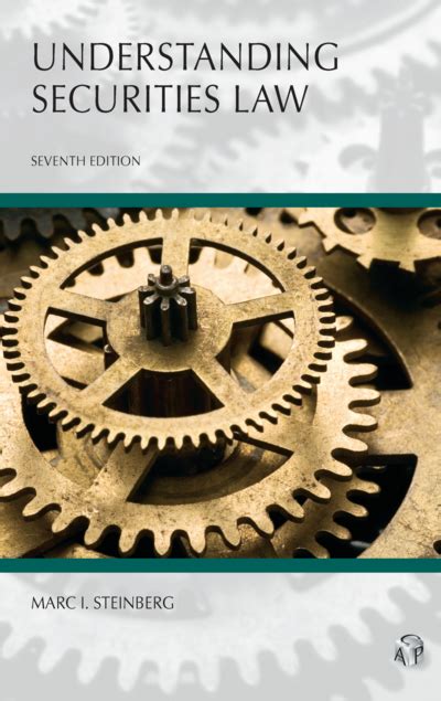 Read Online Understanding Securities Law Seventh Edition Carolina Aademic Press Understanding By Marc I Steinberg