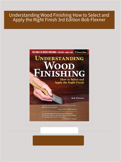 Download Understanding Wood Finishing How To Select And Apply The Right Finish By Bob Flexner
