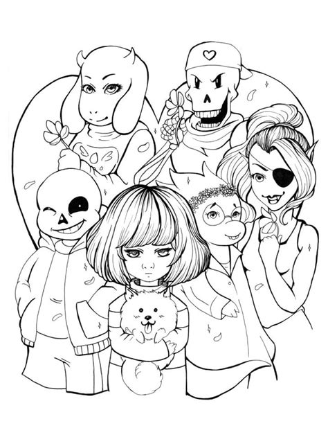 Undertale Coloring Sheets