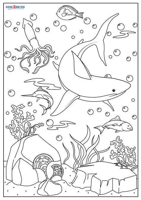 Underwater Coloring Shee