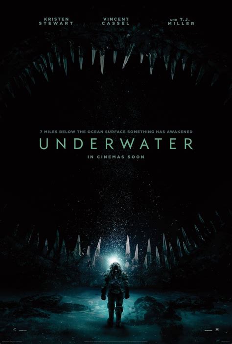 Underwater film. 7 miles below the ocean surface something has awakened. After an earthquake destroys their underwater station, six researchers must navigate two miles along the dangerous, unknown depths of the ocean floor to make it to safety in … 