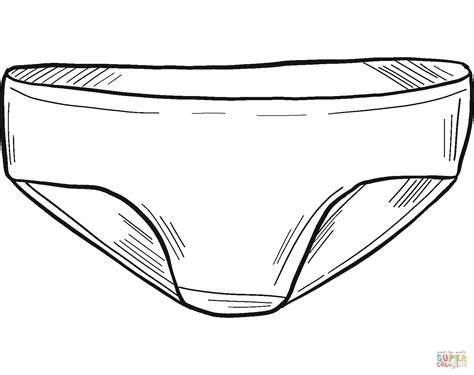 Underwear Coloring Page