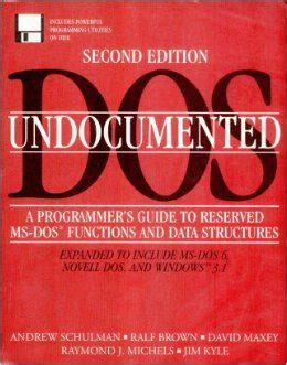 Undocumented dos programmers guide to reserved ms dos functions and data structures. - Sociolinguistique arabe moderne diglossie variation codes changement d'attitudes et d'identité.