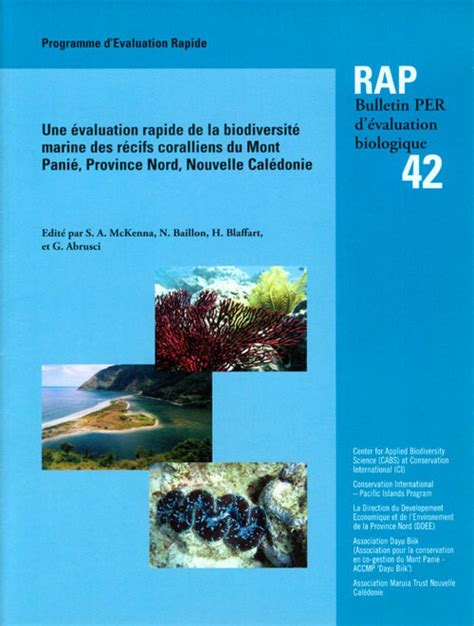 Une évaluation rapide de la biodiversité marine des récifs coralliens du nord ouest de madagascar. - Mcdonalds crew trainer workbook books and manuals.