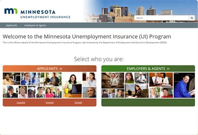Welcome to the Minnesota Unemployment Insurance (UI) Program. This is the official website of the Minnesota Unemployment Insurance Program, administered by the Department of Employment and Economic Development (DEED). . 
