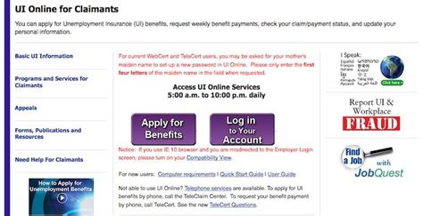 Please follow the steps below to create your UI Online account. For additional tutorials, please click here. If you have never filed a Massachusetts unemployment claim: Go to the UI Online login screen. When prompted, you will be asked to enter your Social Security number twice. Proceed with the application by following the computer prompts.. 