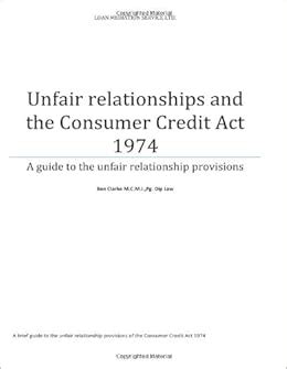 Unfair relationships and the consumer credit act 1974 a guide to the unfair relationship provisions volume 1. - The rough guide to scotland rough guide travel guides.